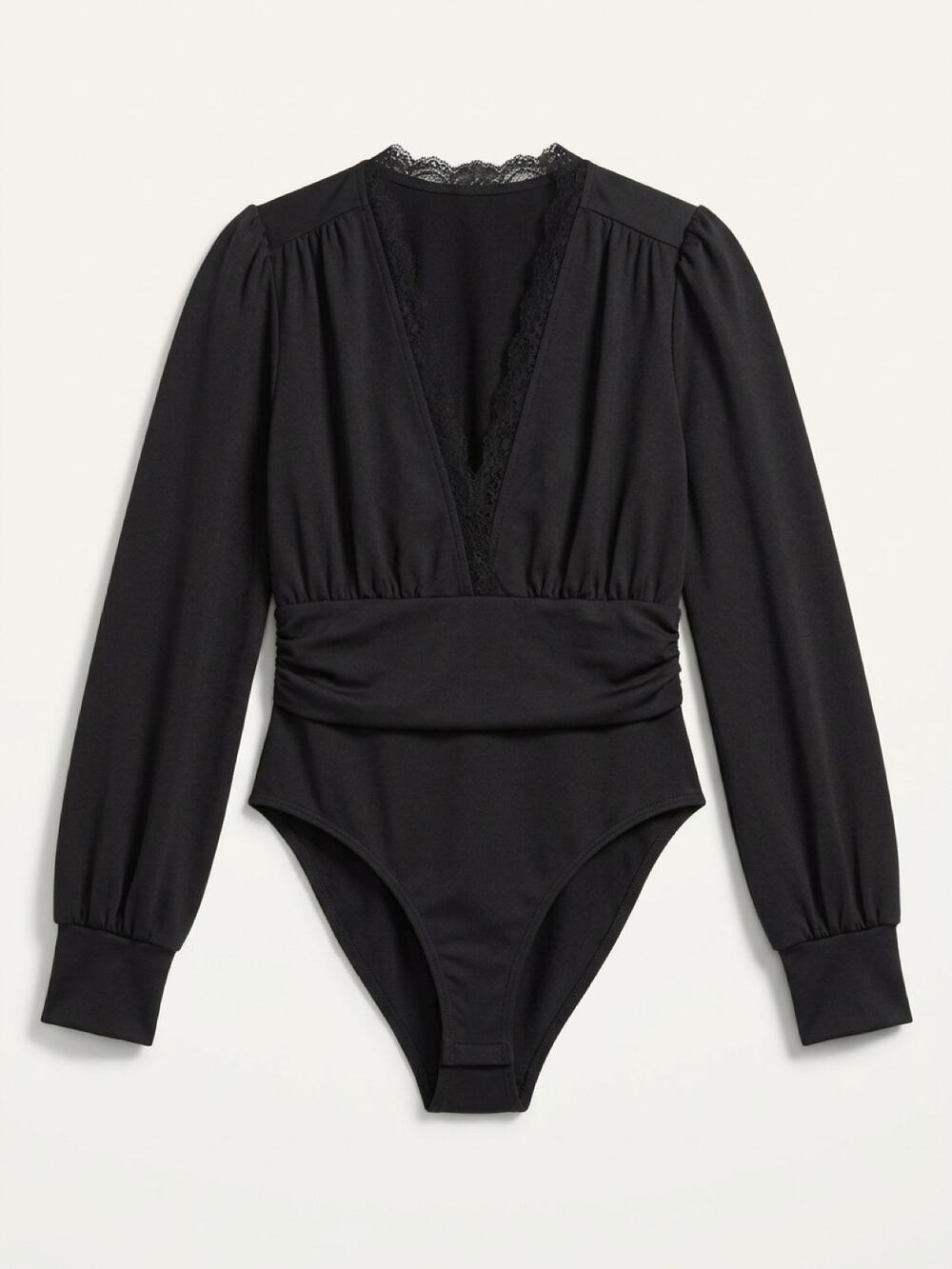 Shein Cupshe Long sleeved black bodysuit
